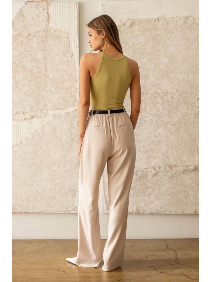 The Workshop Studio - Wholesale Knit Top - Women's - SOLID ROUND NECK KNIT TANK