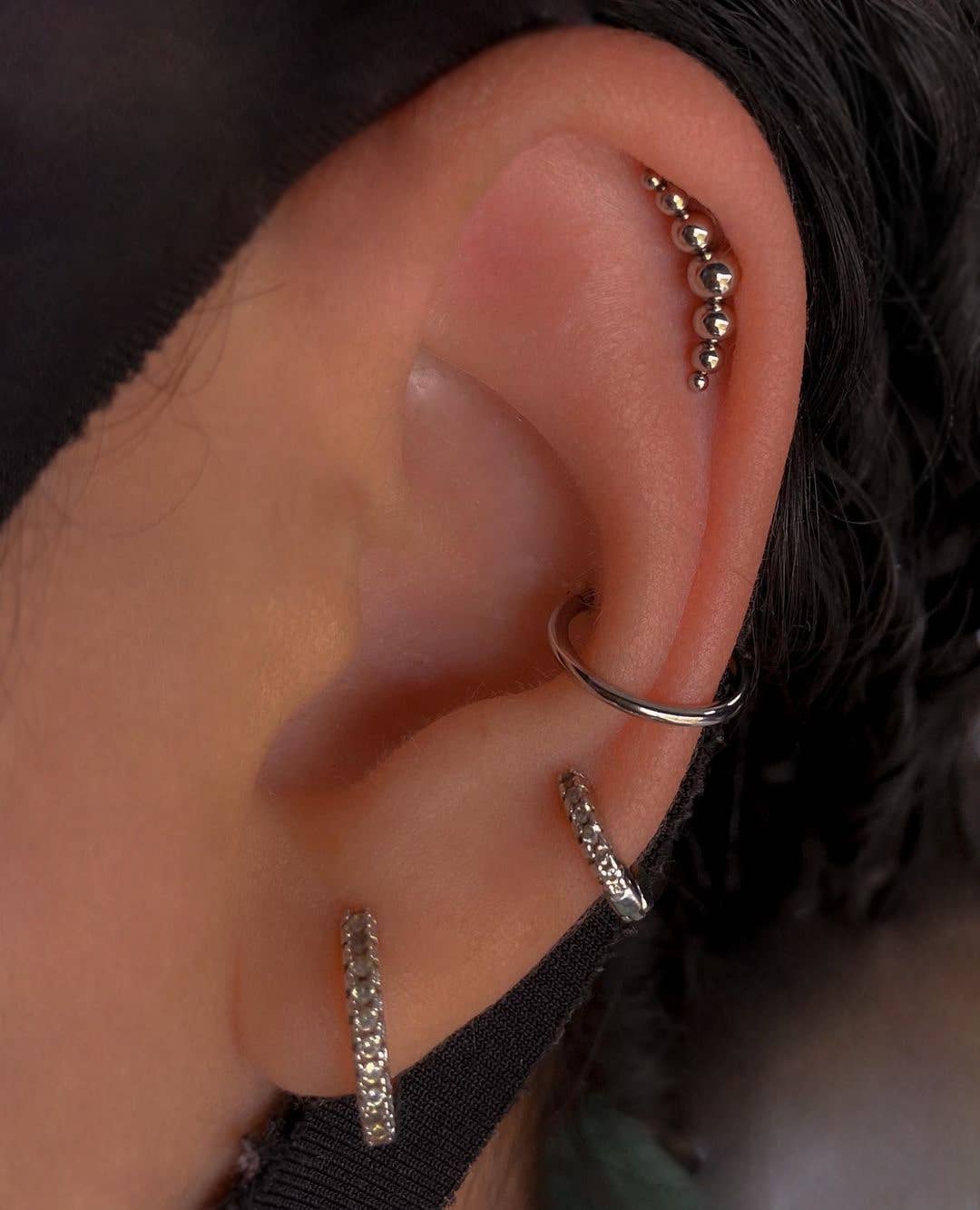 Schmuckgroßhandel - Vente Boucles d'oreille uniques - Piercing Dotty en acier chirurgical5