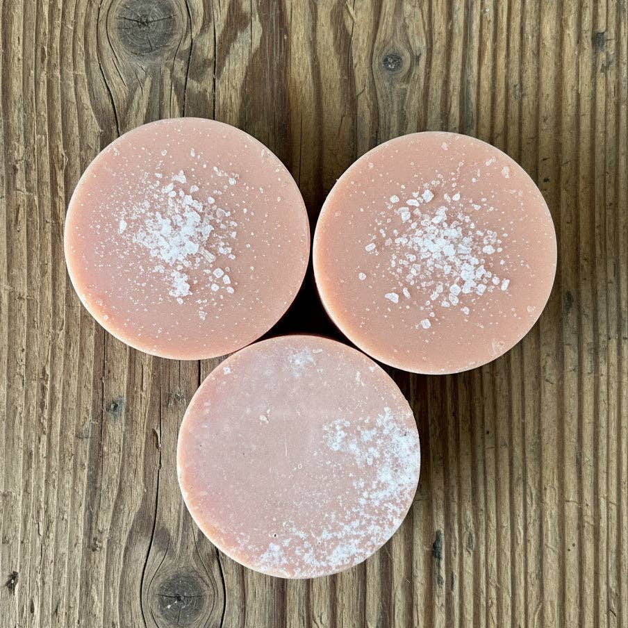 Rough Cut Soap and Sundries - Wholesale Bar Soap - Peppermint Drop Pink Himalayan Salt Bar1