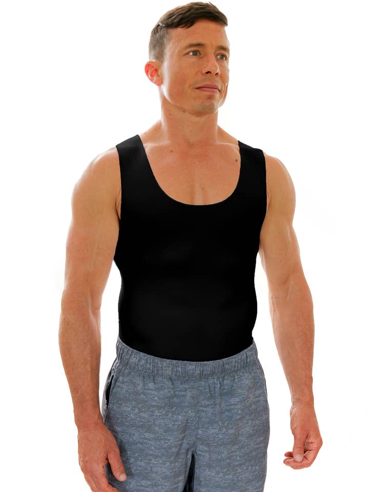 Esteem Apparel - Wholesale Underwear - Men's - Seamless men's shapewear undershirt7