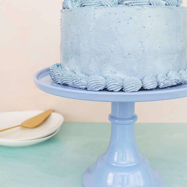 Joyeux Company – wholesale Cake stand – Melamine Cake Stand Large- Wedgewood Blue 11.5