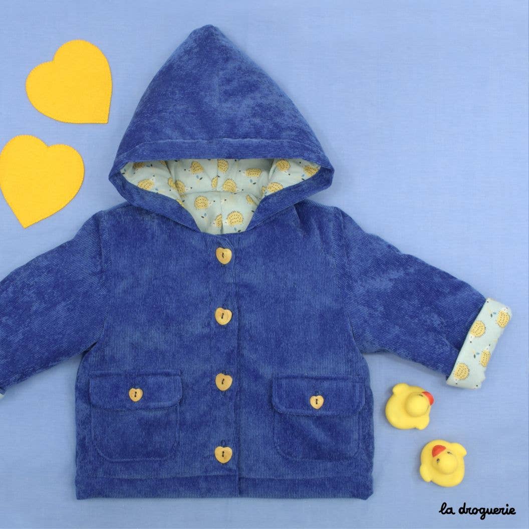 LA DROGUERIE - Venta al por mayor Kits de costura - Patrón de costura del abrigo de bebé "Rue de Caumartin"2