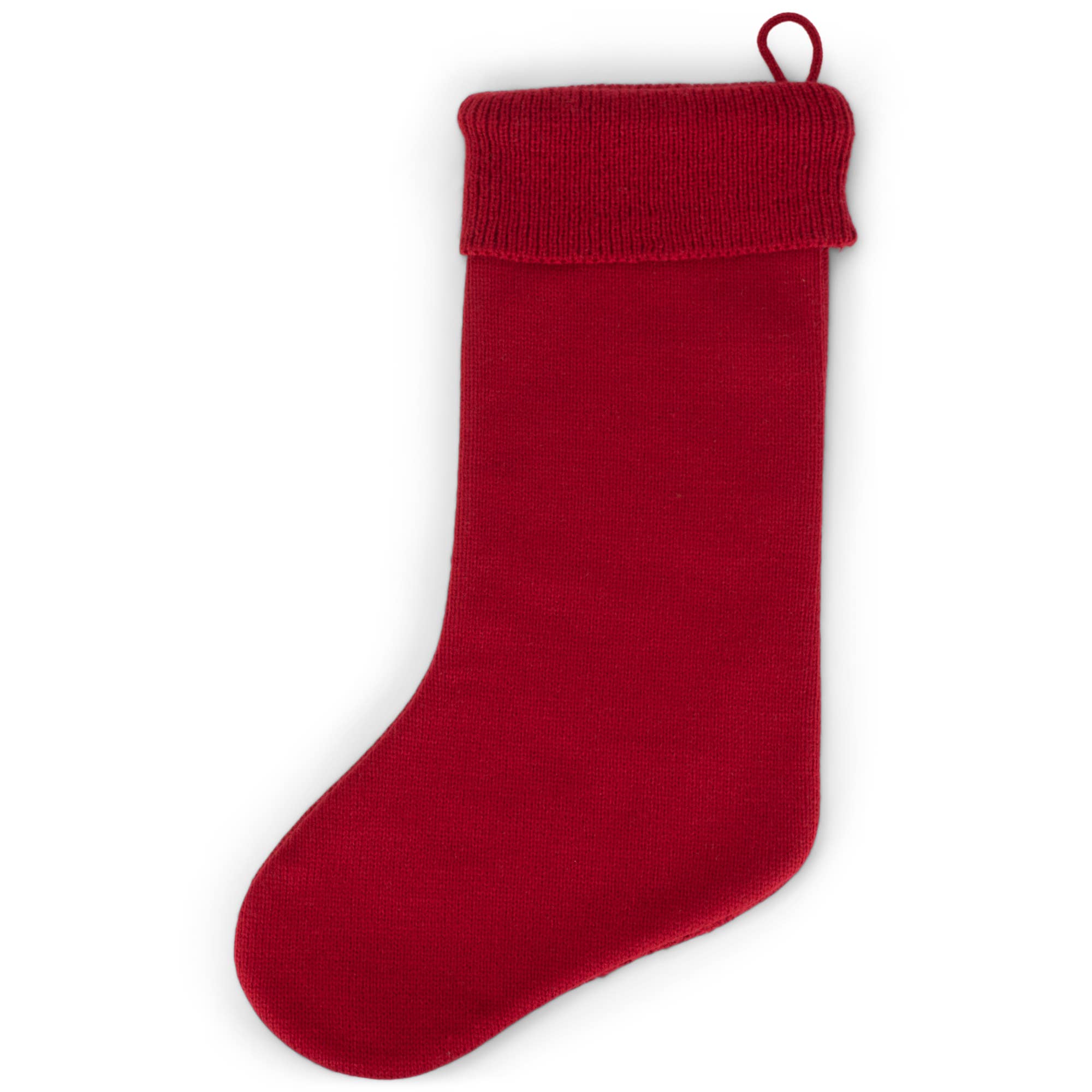 EAST AVENUE – wholesale Holiday Stocking – Cable Knit Stocking with Ribbed Cuff - Red1