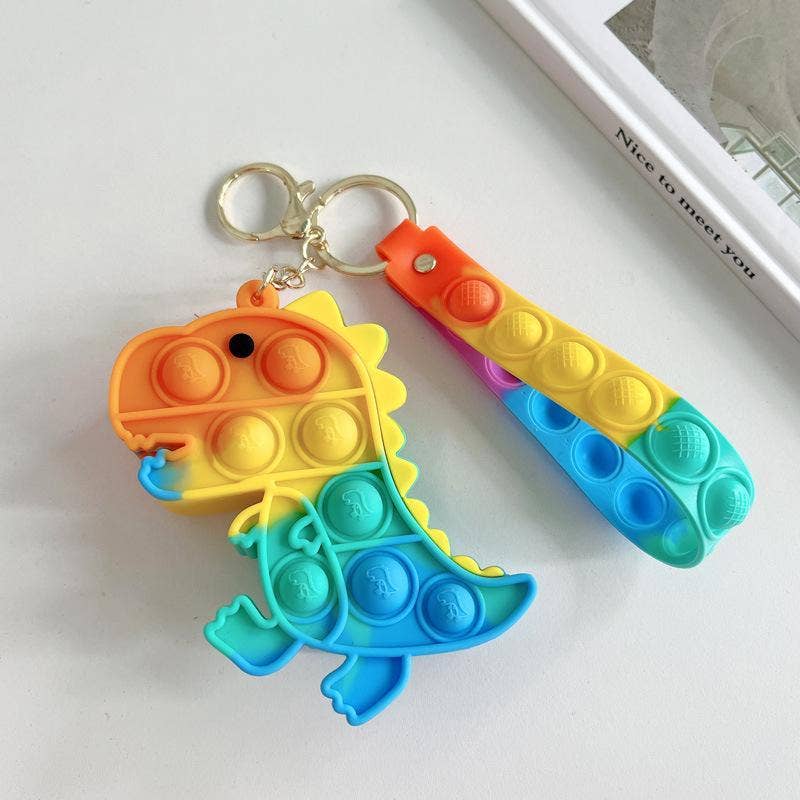 KiddieKickz - Wholesale Keychain - Kids - Small Keychain Coin Purse Spaceman Bear Fingertip Toy26