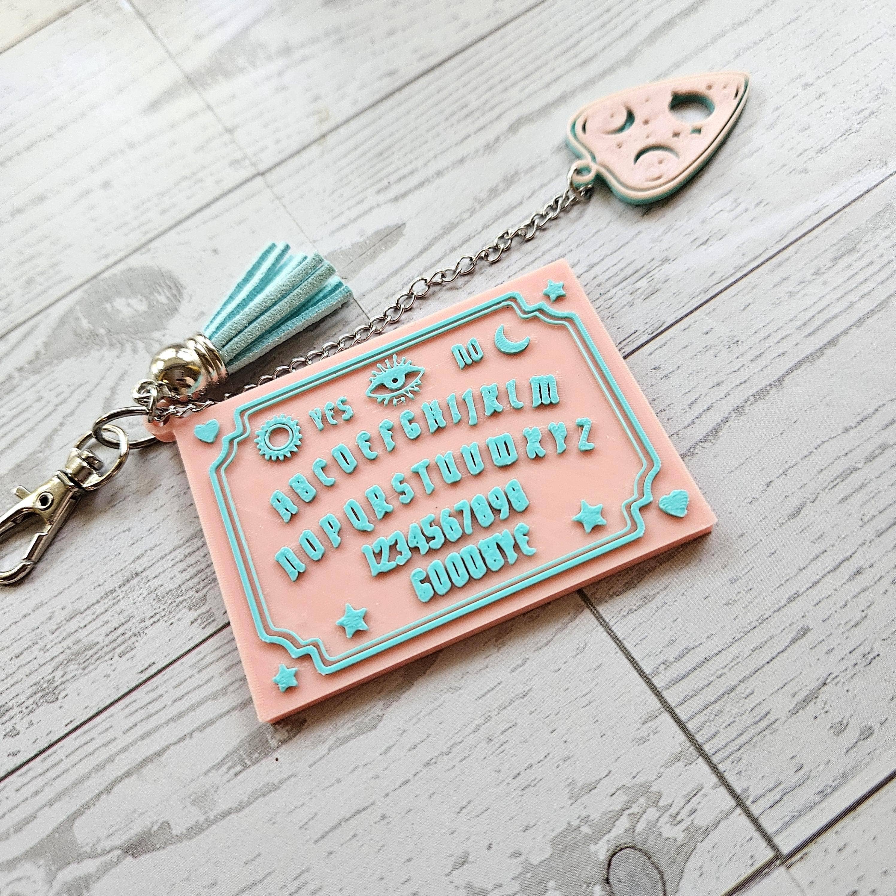 ShesSoCrafty Goods - Vente Porte-clés – femme - Porte-clés planche parlante imprimé en 3D inspiré de la divination2