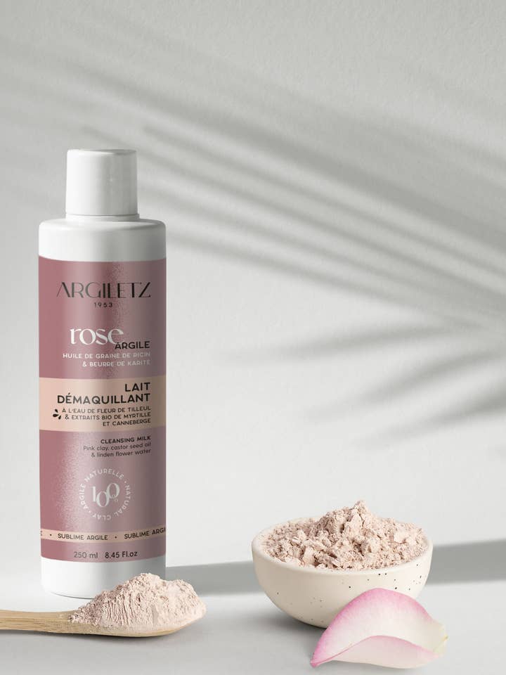 Reinigungsmilch mit rosa Tonerde - 200 ml für den Großhandel von ARGILETZ