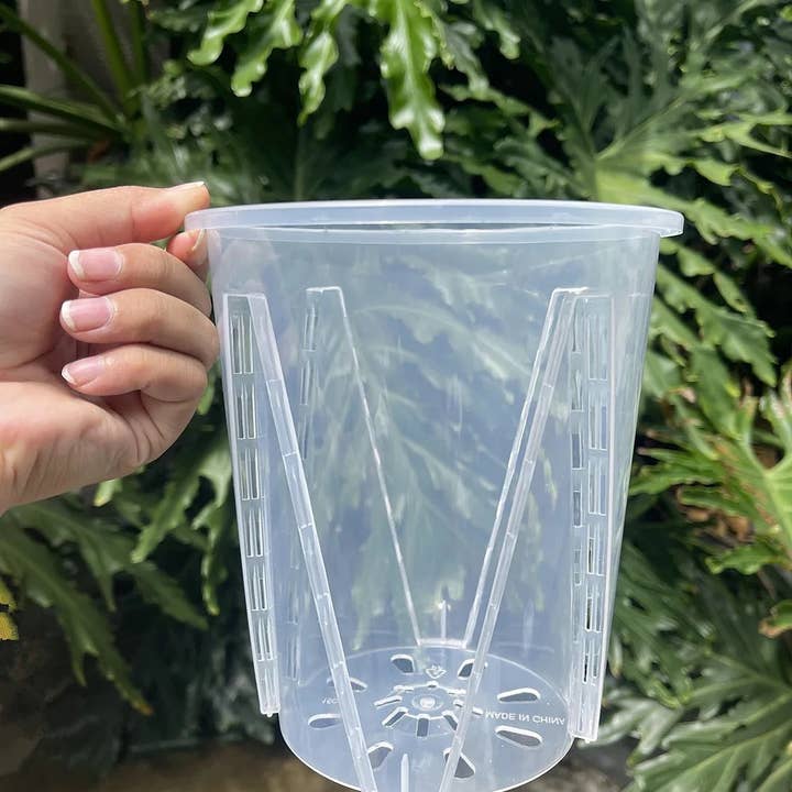 Urban Jungle - Wholesale Plant Pot - Clear Durable Pots with Many Drainage Holes
