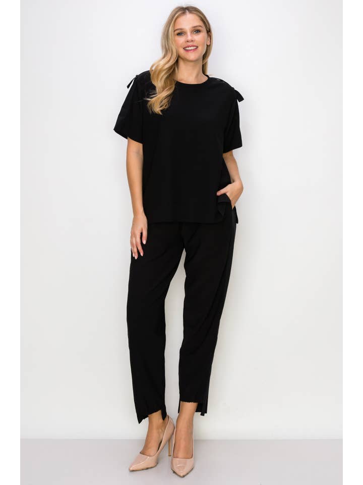 Joh Apparel - Venta al por mayor Jersey corto de punto - Mujer - Top de Crepé Elástico Kate Knit9