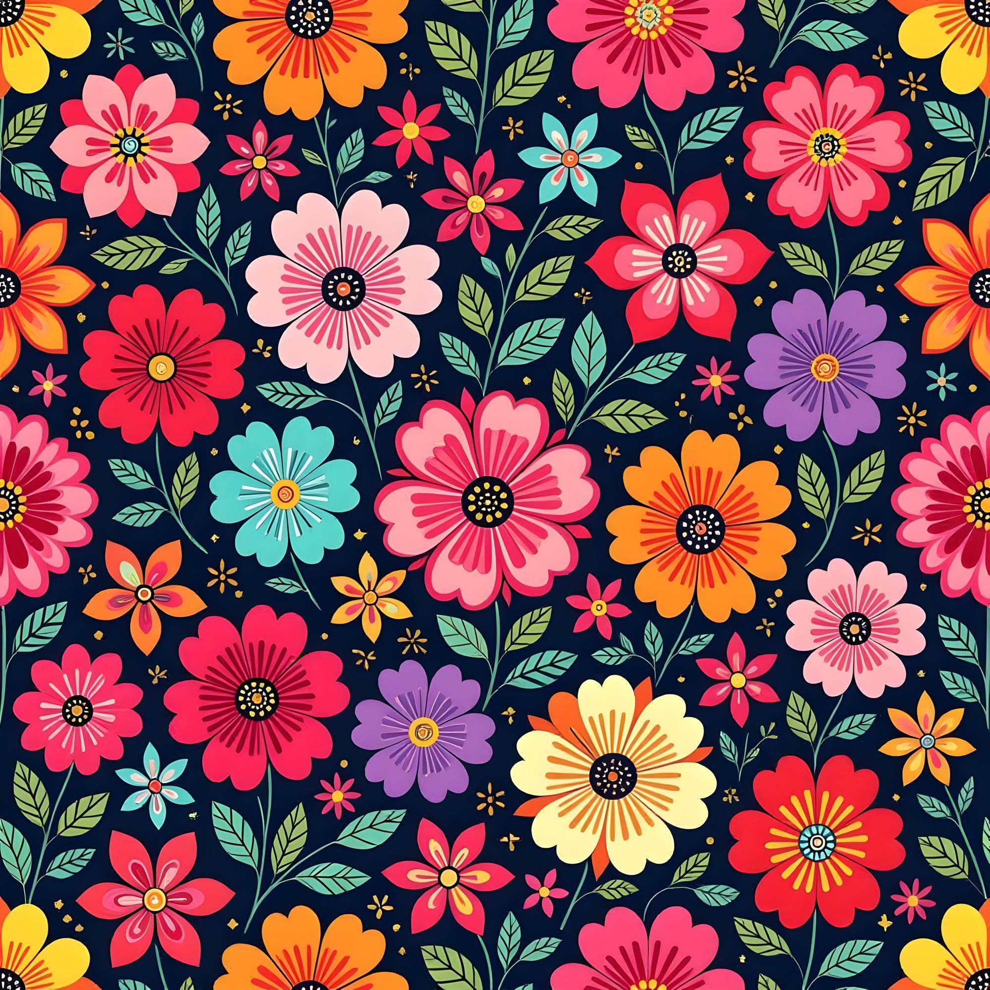 FabricSmiths - Wholesale Throw/Decorative Pillow - Flower Power 3 - Throw Pillow 20x201