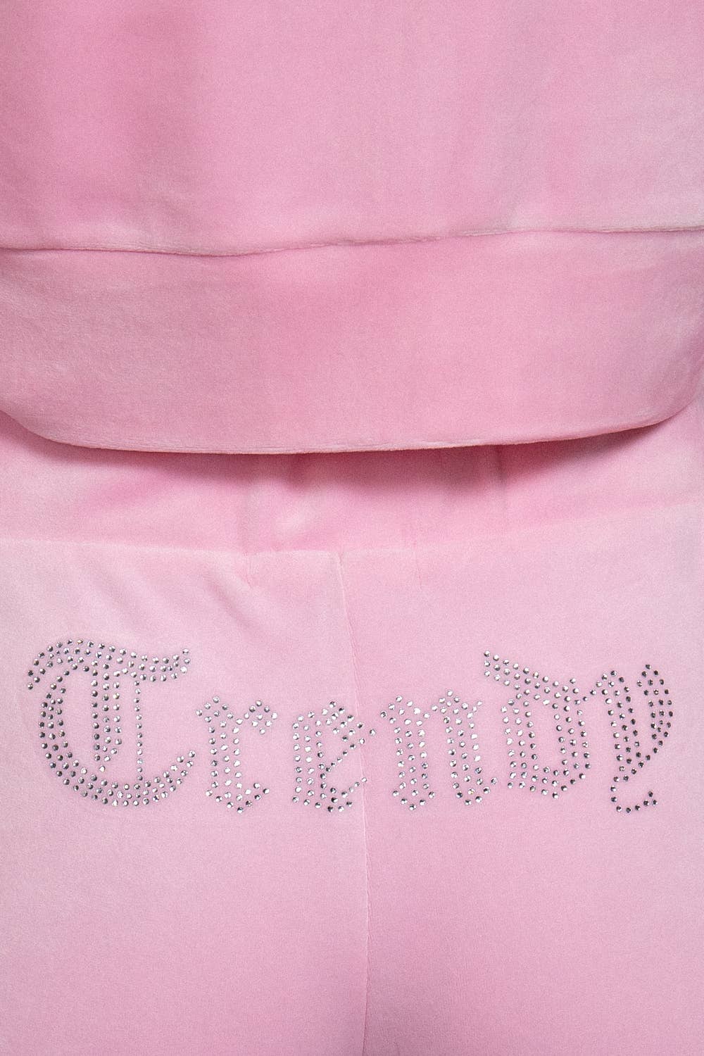 Active Basic | Active USA – Engroshandel Loungesæt - Dame – Mock Neck Zip Up Jakke & Rhinestone Flare Bukser Velour Sæt17