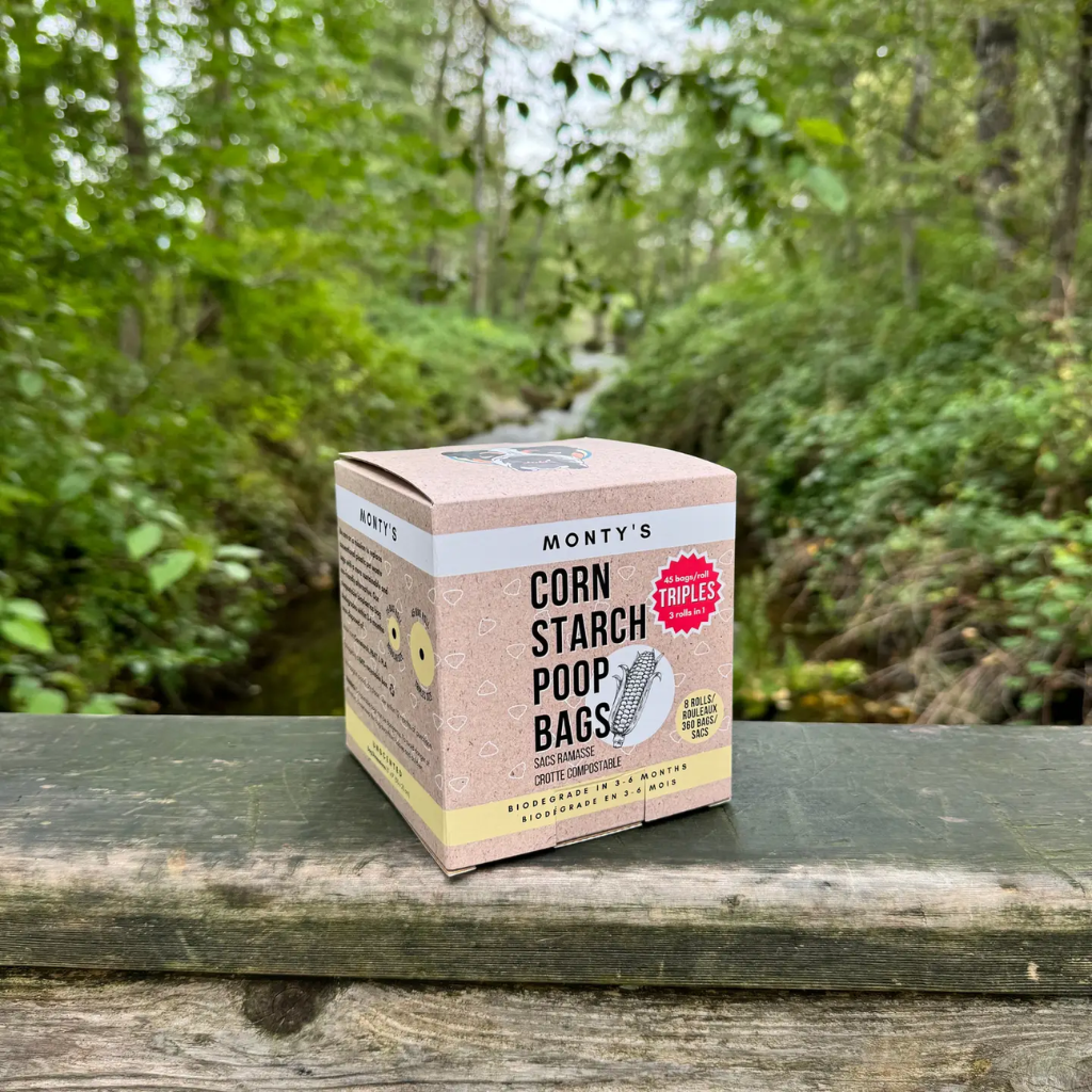 Monty's Bags – wholesale Pet poo bag – Compostable Cornstarch Poop Bags - 9 x 13" - Triples Rolls 7
