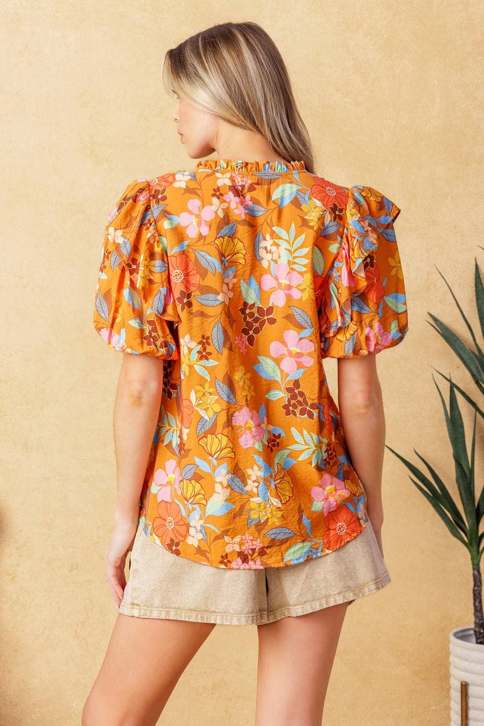 KAMEL En tryckt vävd topp - IT13201 för wholesale på Faire2