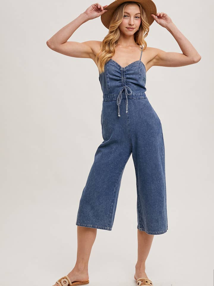 Bluivy - Vente Combinaison – femme - COMBINAISON EN JEAN DÉLAVÉ À L'ACIDE11