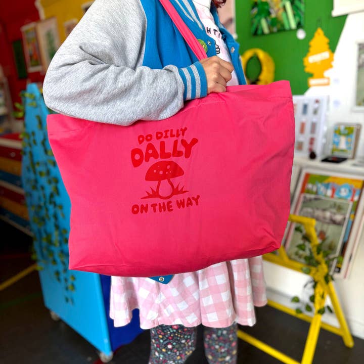 Do Dilly Dally On The Way Large Shopper Tote Bag for wholesale by hello DODO