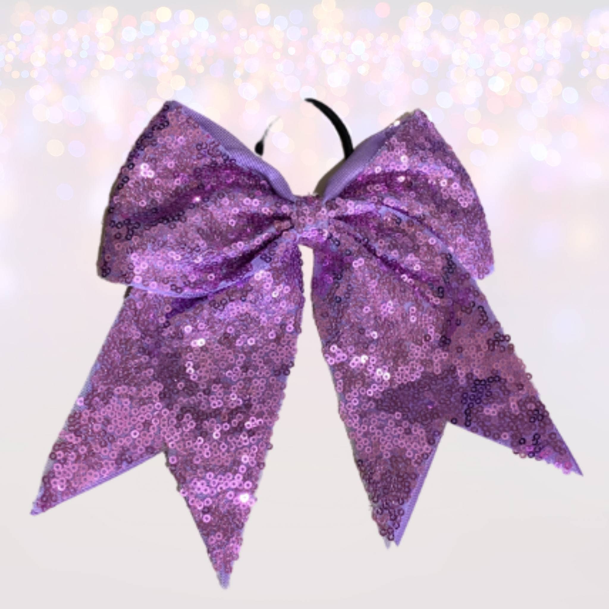 Chicky Chicky Bling Bling - Vente Nœud pour cheveux – enfant - Archets de pom-pom girl à paillettes de 7 pouces, poney de pom-pom girl8