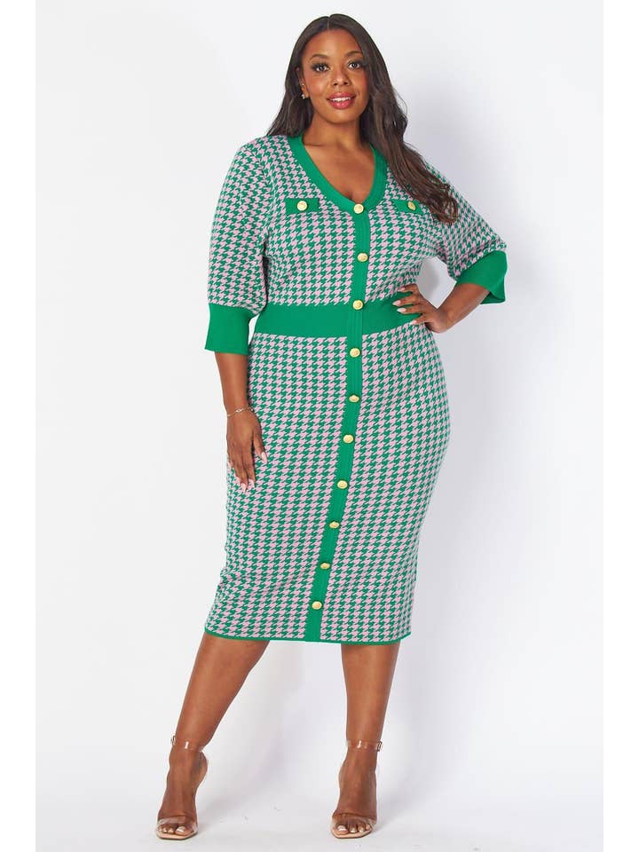 Green Plus Dress for wholesale on Faire