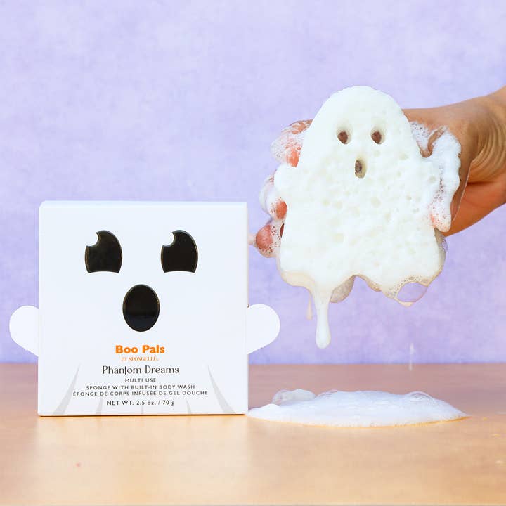 Spongellé - Wholesale Bath Pouf/Sponge - Phantom Dreams Ghost - Boo Pals Halloween Buffer
