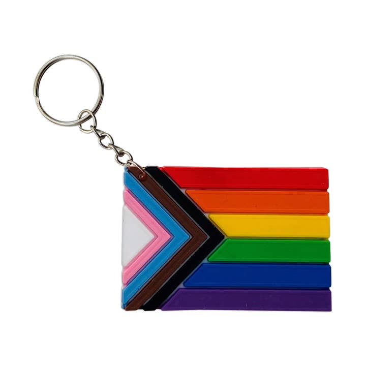 Daniel Quasar Pride Flag Keychains for wholesale by The Awareness Company