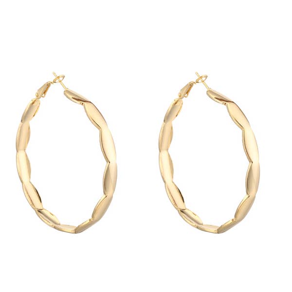 Nima Accessories Inc - Wholesale Oorringen - Modieuze metalen oorring voor dames, groot formaat