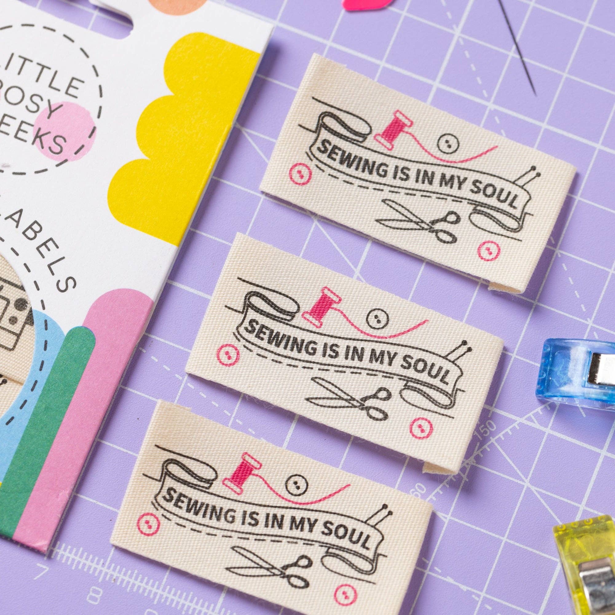Little Rosy Cheeks - Wholesale Craft Supplies - SEWING IS IN MY SOUL - Sewing Labels Tags1