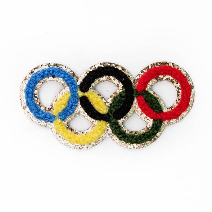 Parche de anillos olímpicos para venta al por mayor de Golden Thread