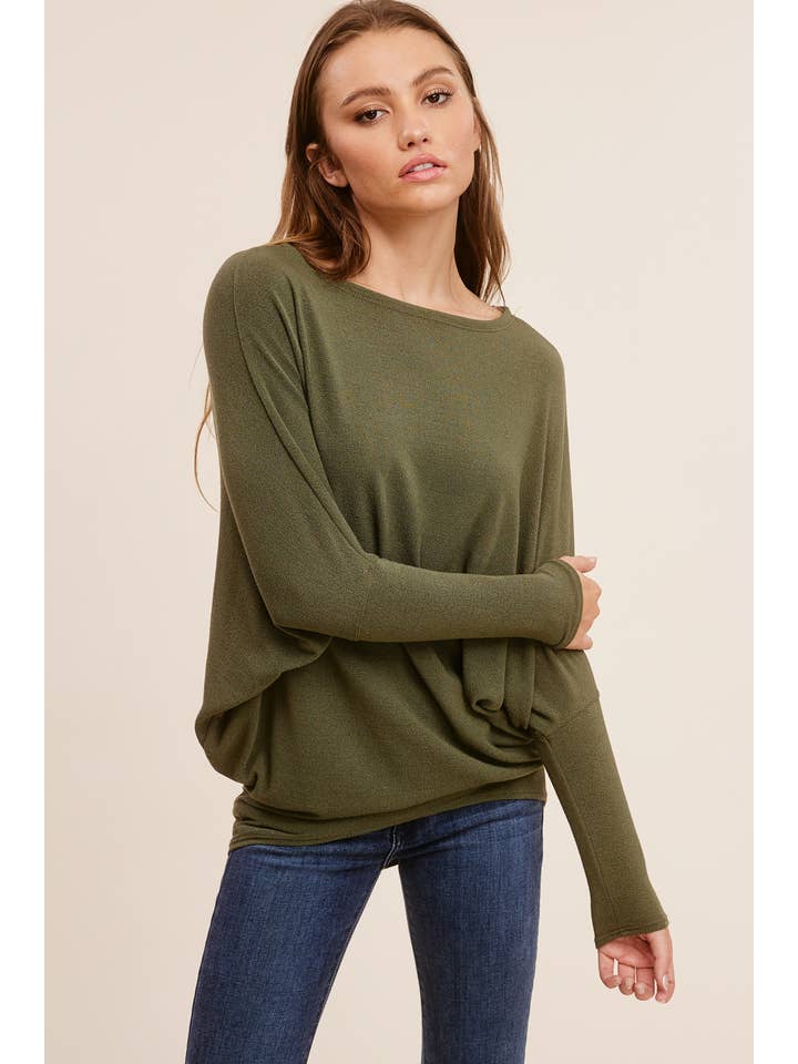 Charlotte Avery - Wholesale Blouse - Women's - Signature Crepe Hacci Dolman Essential49