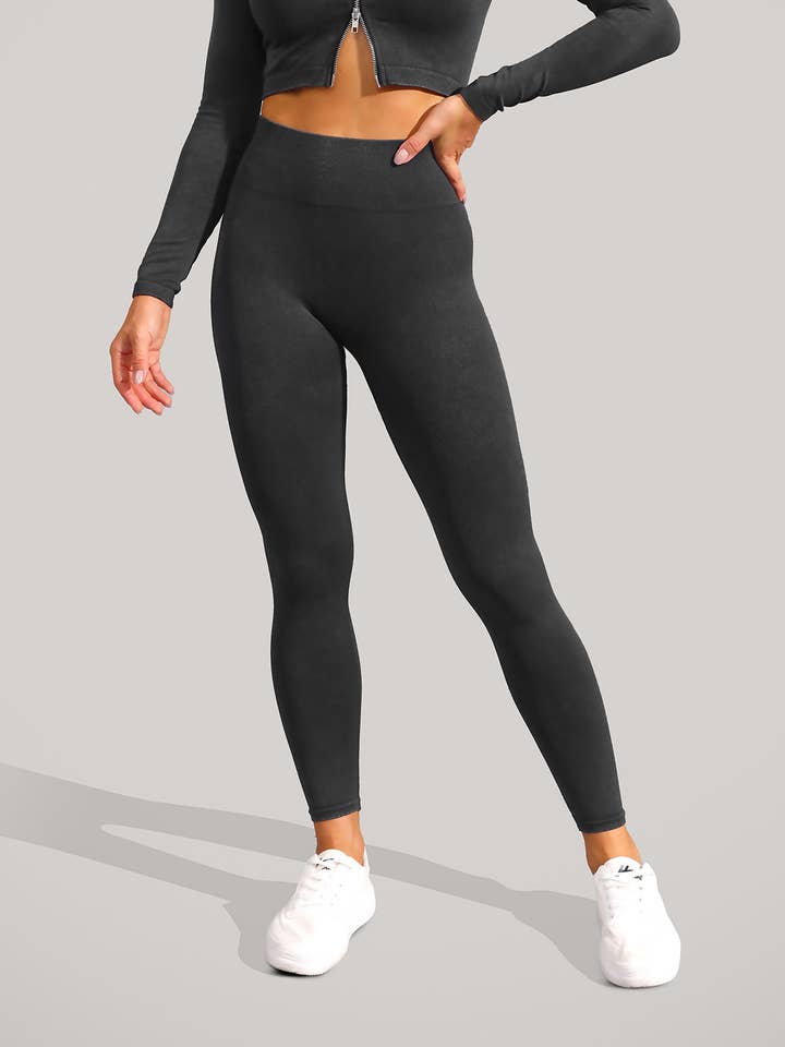 Crave by FW – Engroshandel Sports-/loungeleggings – til kvinder – Højtaljede Tie Dye Yoga Tights Leggings9