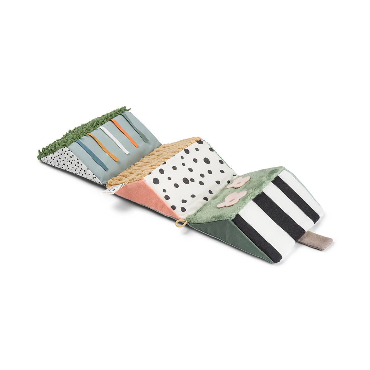 Done by Deer - Wholesale Crinkle Tag Toy - Baby - Fold-out sensory mirror Tiny farm Colour mix8