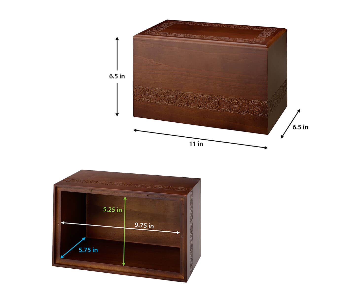 Lillian Rose - Wholesale Urn - Wooden Engraved Box Memorial Urn1