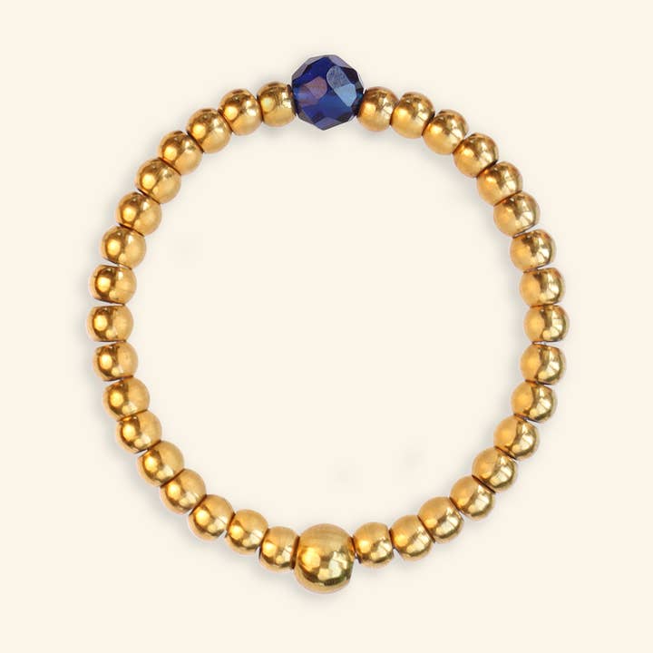 Indigo Faceted Ring for wholesale by Mable Happiness