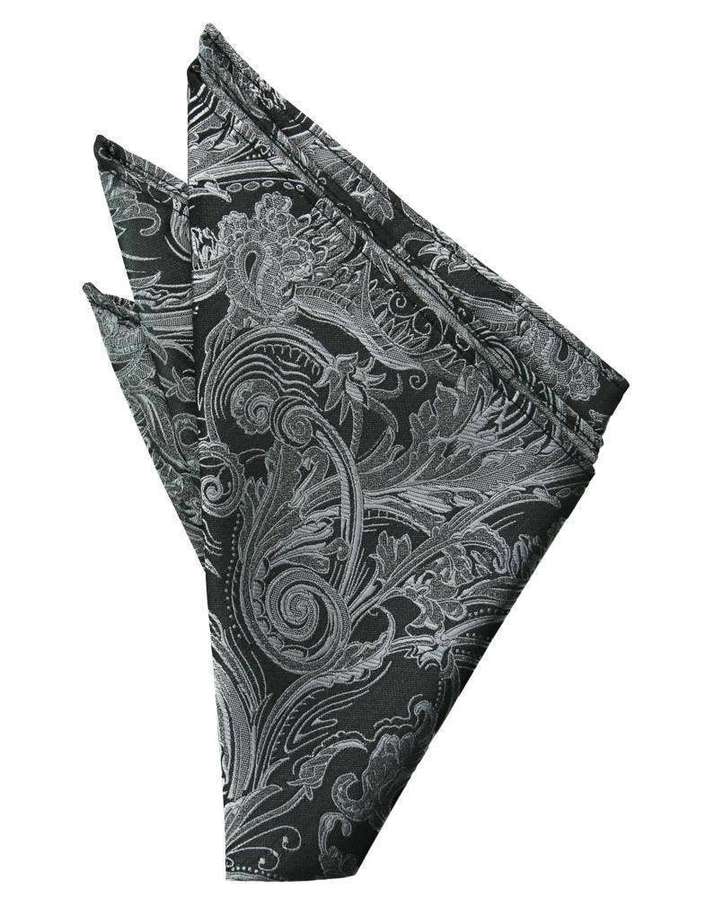 Cardi International - Wholesale Pocket Square - Men's - Silver Tapestry Pocket Square