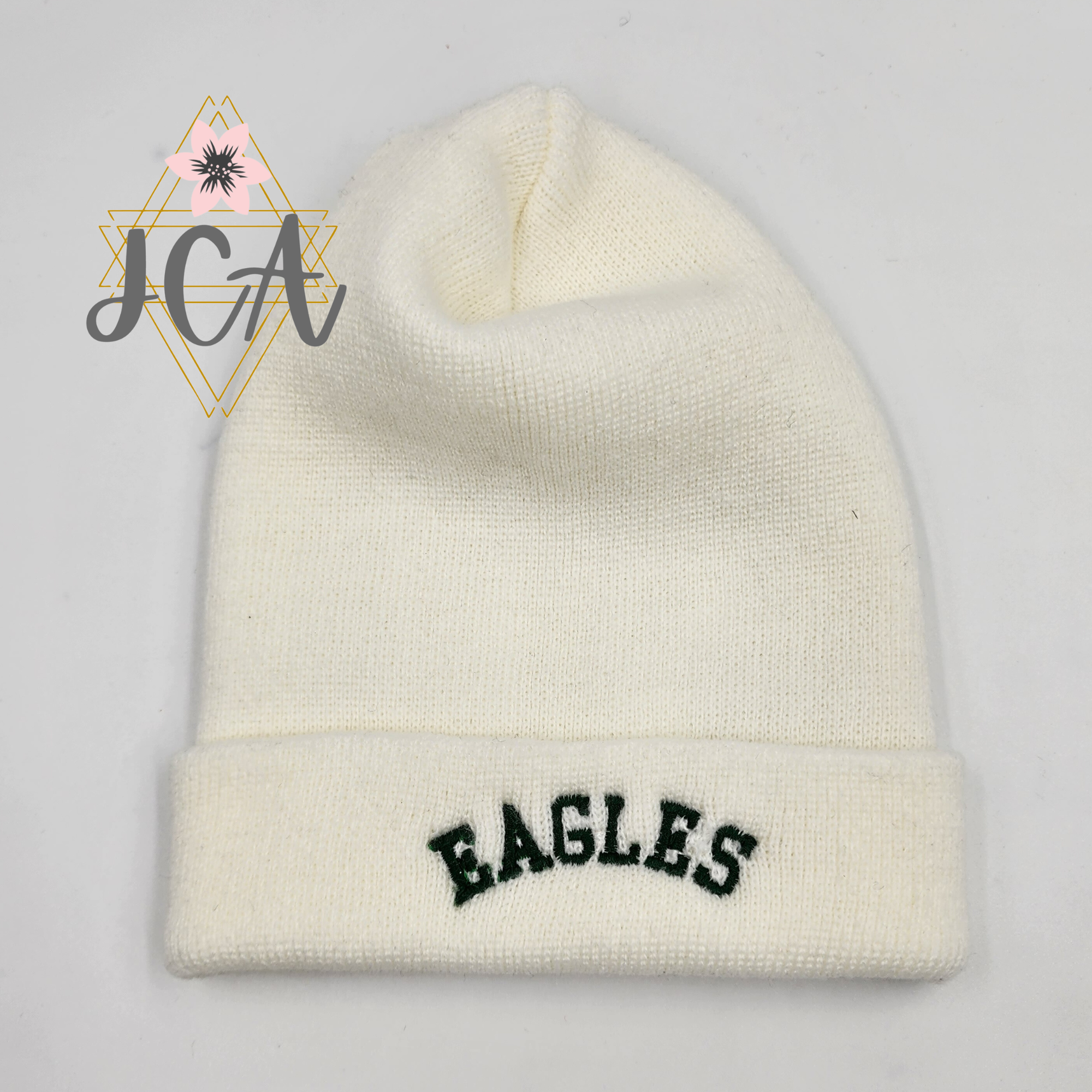 Jocelyn's Comfy Apparel - Wholesale Beanie - Unisex - Embroidered Eagles Beanie, Eagles School Spirit Beanie2