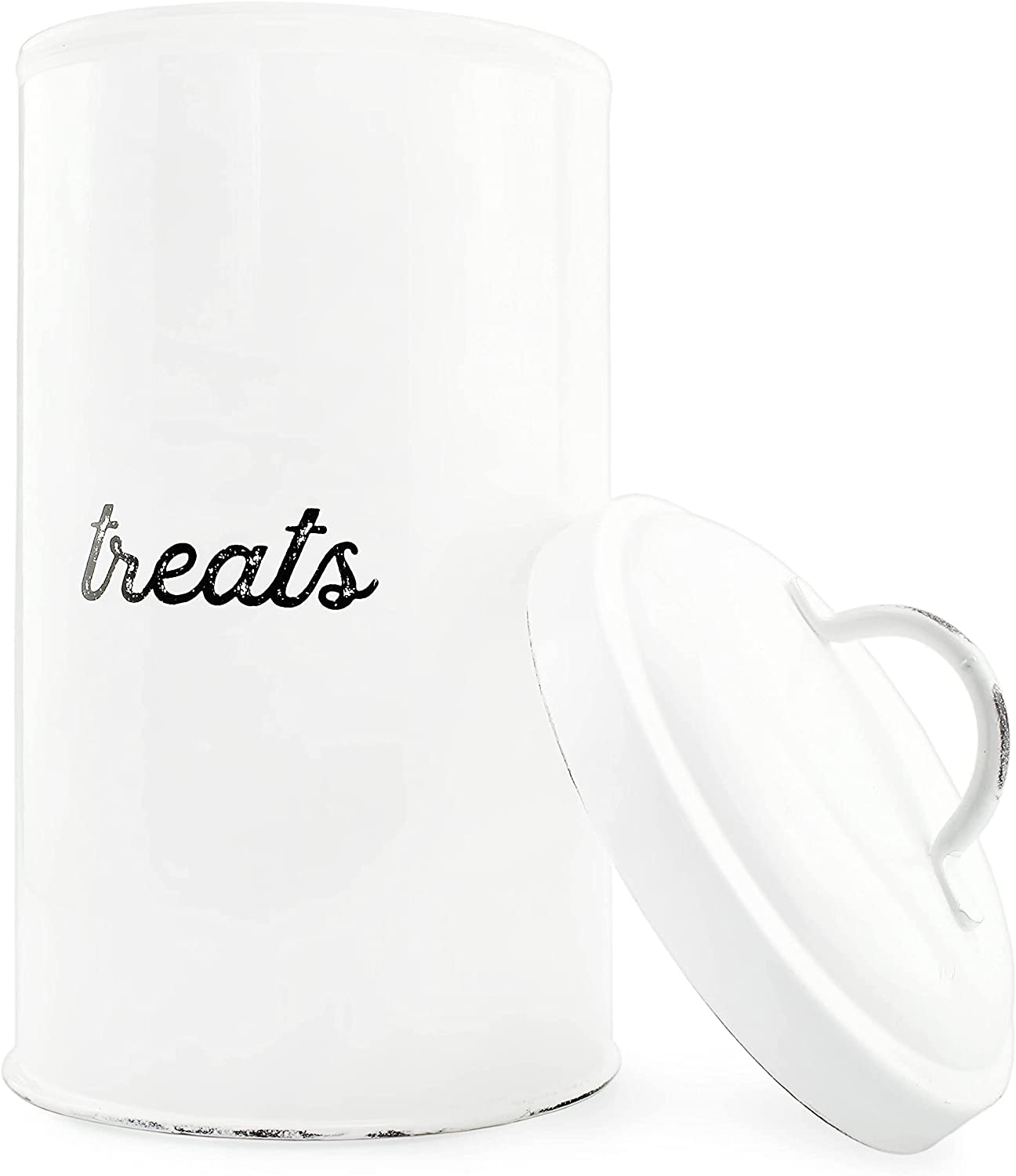 Kurated Korner - Vente Bocal à friandises – chien - Boîte à friandises pour chiens en émail AuldHome Design11