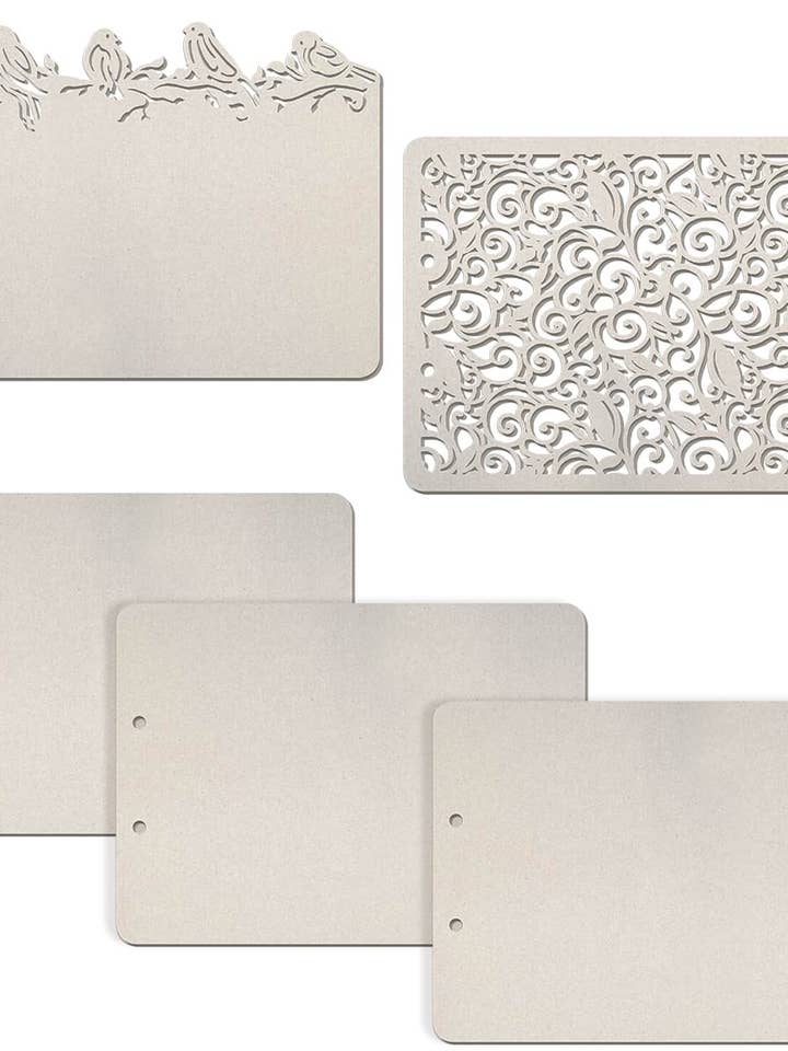 Ciao Bella Set 5 Album Pages Little Birds for wholesale by Ecstasy Crafts Distributing