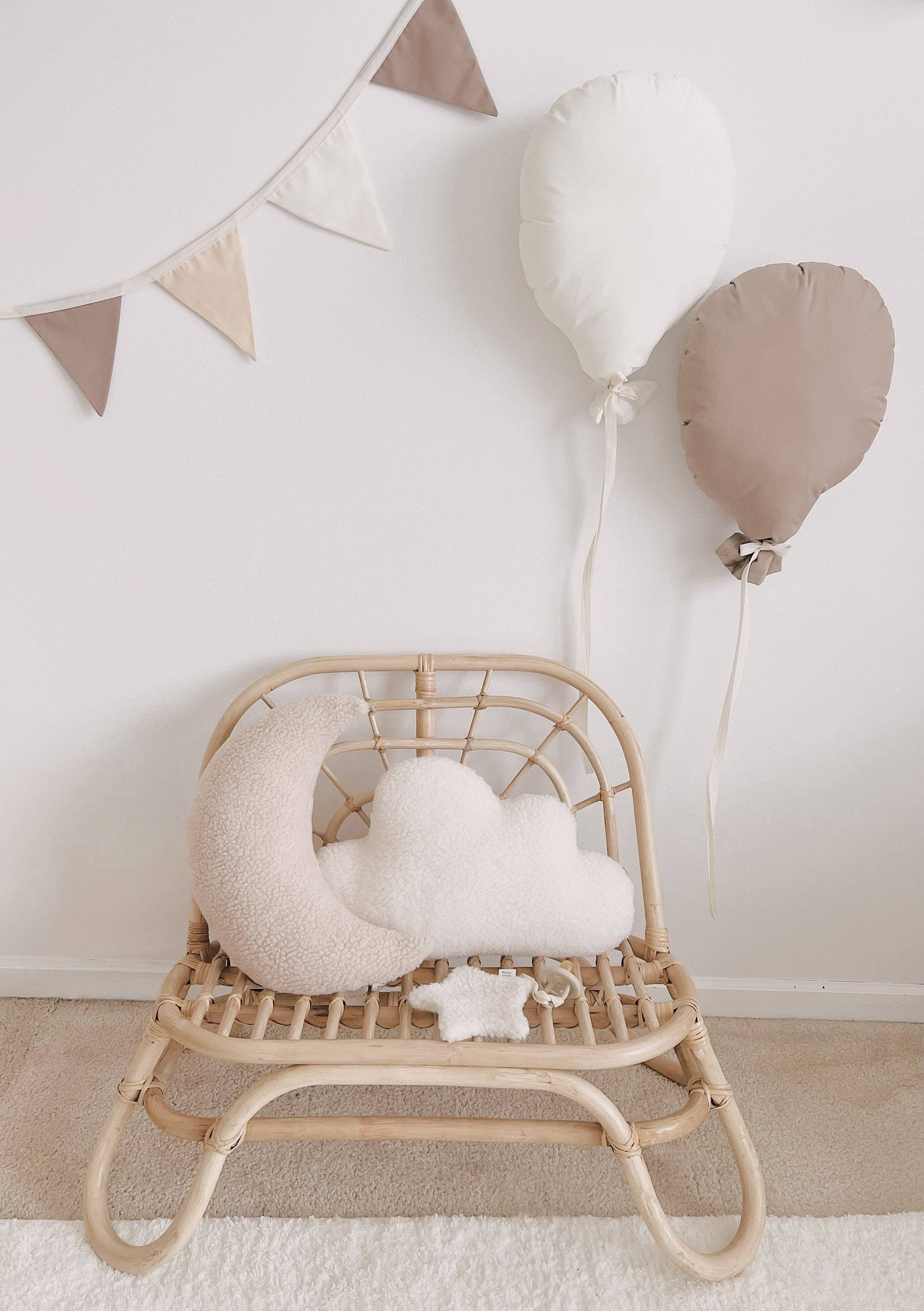 The Butter Flying - Wholesale Pillow/Cushion - Kids & Baby - Moon Beige and Ivory Cloud Cushion Set for Children's Room2