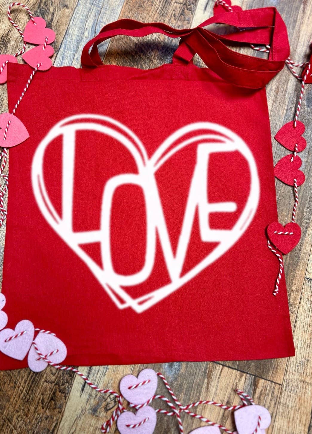 Axle Rose Co - Wholesale Tote Bag - Women's - Love tote bag • red