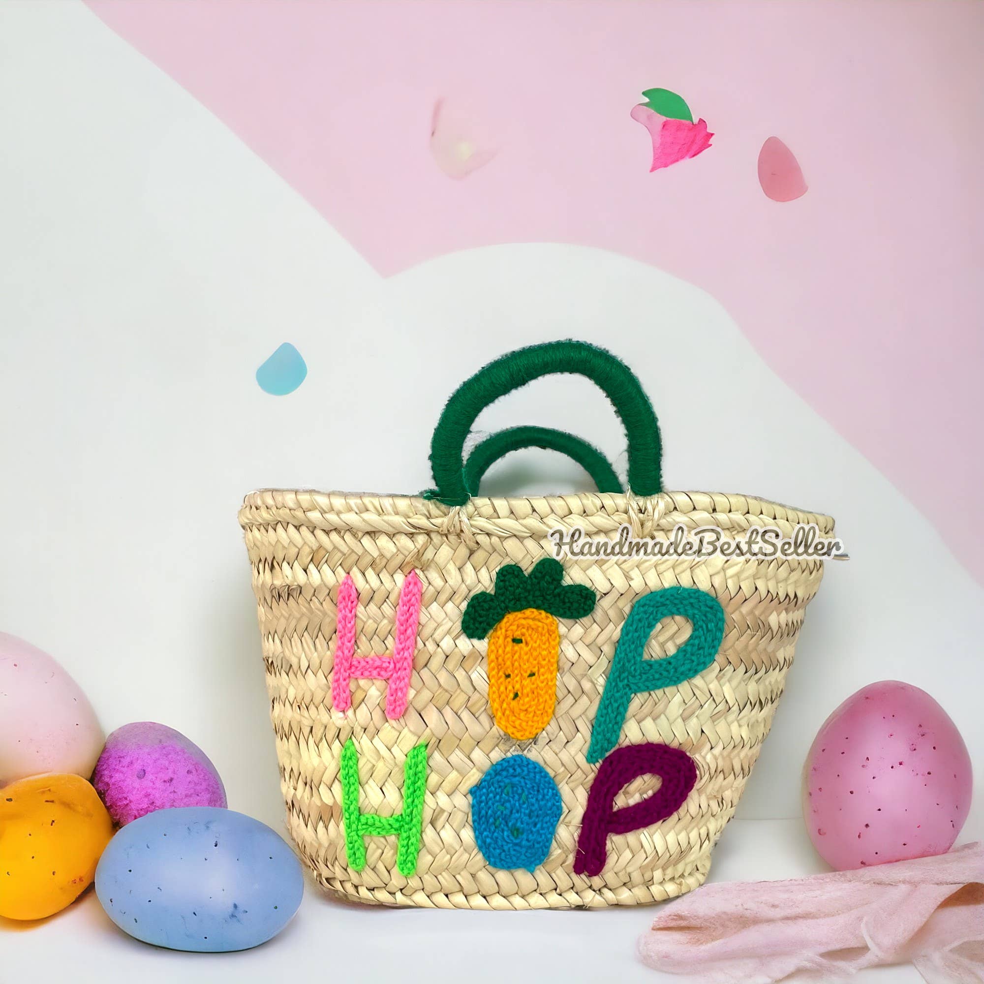 HandmadeBestSeller – wholesale Basket – Kids & baby – Personalized Easter Basket - Customized Just for You0