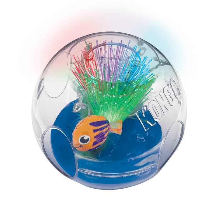 Pet Palette Distribution - Wholesale Pet Toy - Cat - KONG® Bat-A-Bout Glow Aquarium Cat Toy