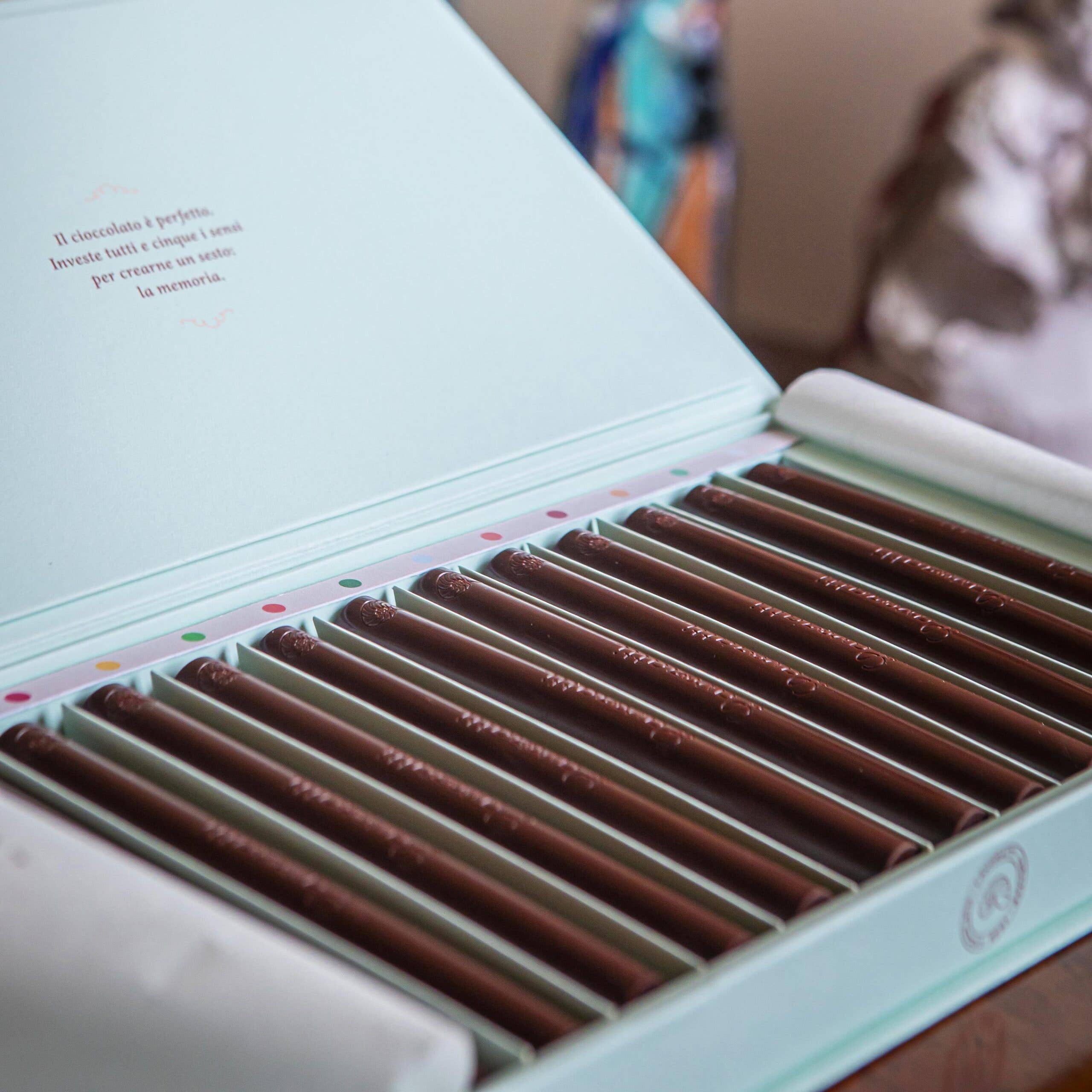 Cioccolato Lavoratti 1938 - Wholesale Chocolate Box - Assorted chocolate pencils 12 pieces, chocolate box4