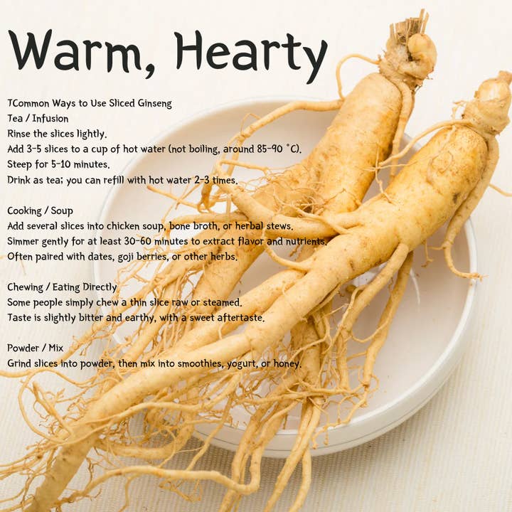 Lisata - Wholesale Herbs - Canadian Ginseng Slice Medium - 115gr 2