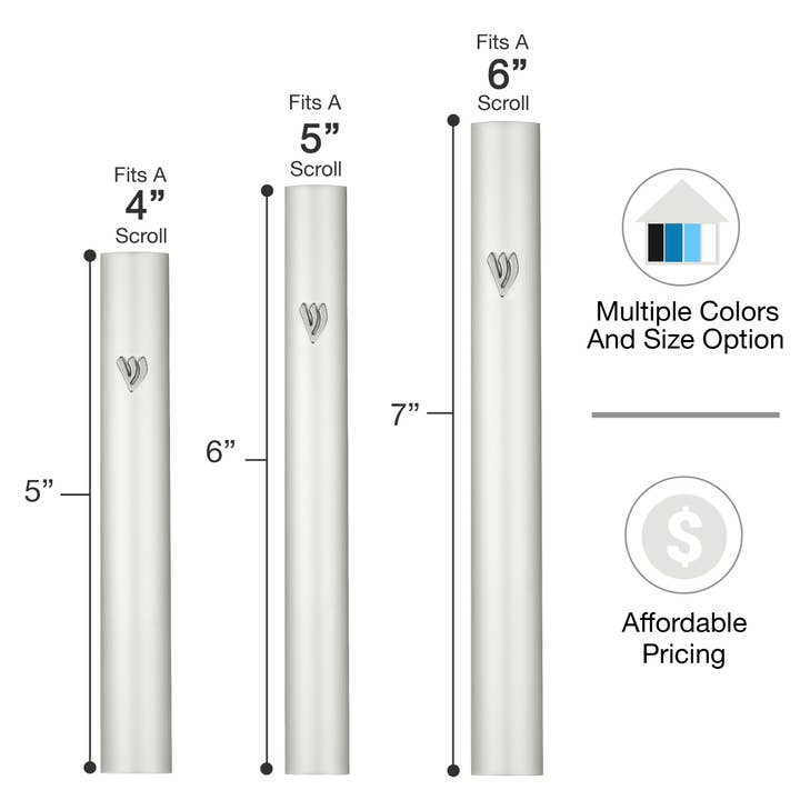 A&S Mezuzot - Vente Décorations de table - Étui Mezouza en aluminium28