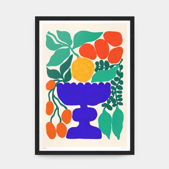 Fruit Bowl Art Print for wholesale by Evermade