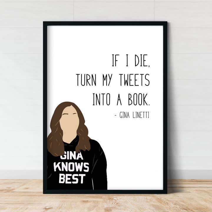 Gina Linetti "Tuits" Cita Impresión | Impresiones B99 para venta al por mayor de Callisto Design House