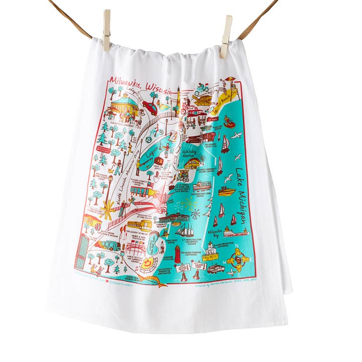 Milwaukee Lakefront keukenhanddoek voor wholesale door HANmade Milwaukee