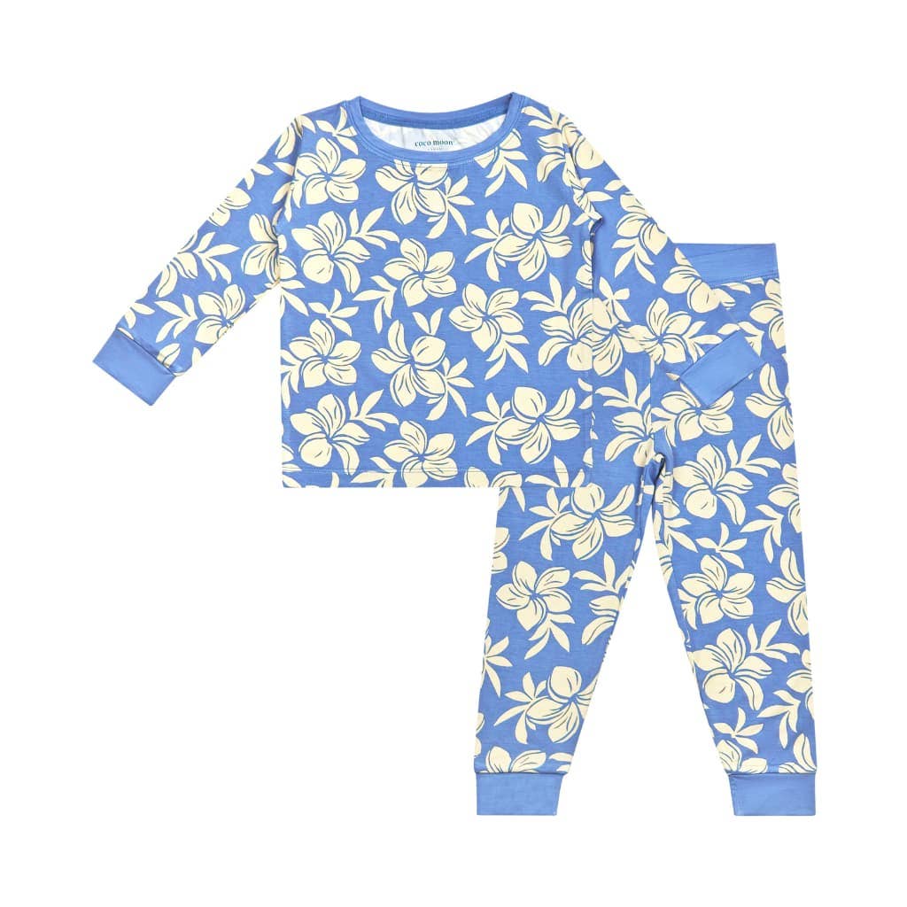 Coco Moon - Wholesale Sleepwear Set - Kids - Plumeria Dreams Long Bamboo Pajamas0