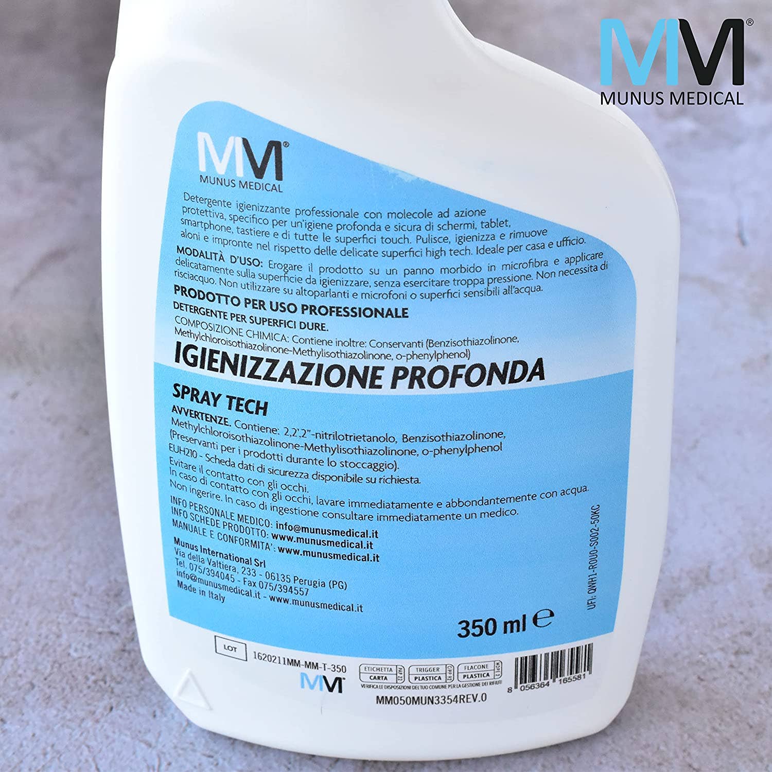 Munus Medical - Wholesale Spray Bottle - Tech screen cleaner with antistatic formula3