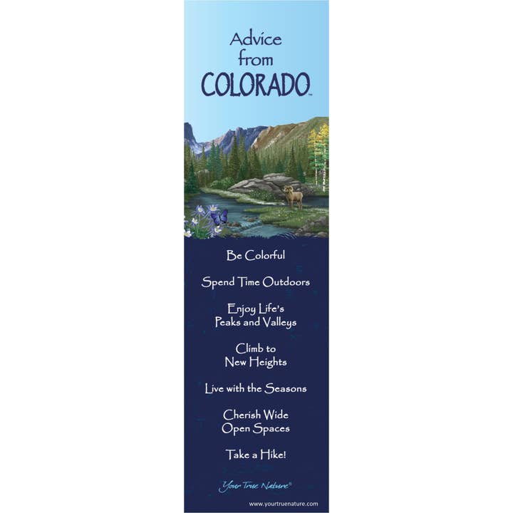 Advice from Colorado Laminated Bookmark for wholesale by Advice for Life by Your True Nature