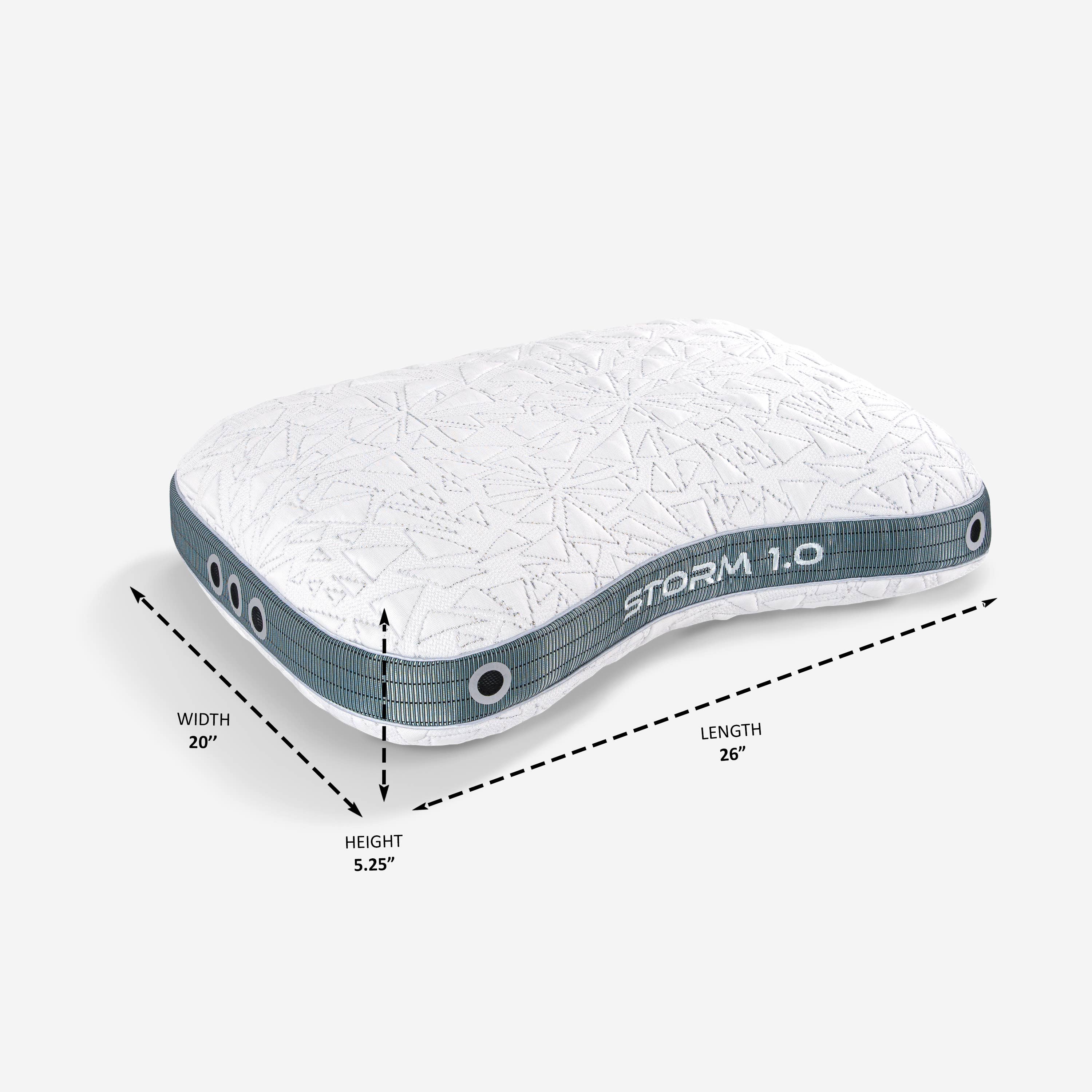 Bedgear - Vente Oreillers - Coussin Storm Cuddle Curve Performance, rafraîchissant, taille moyenne14