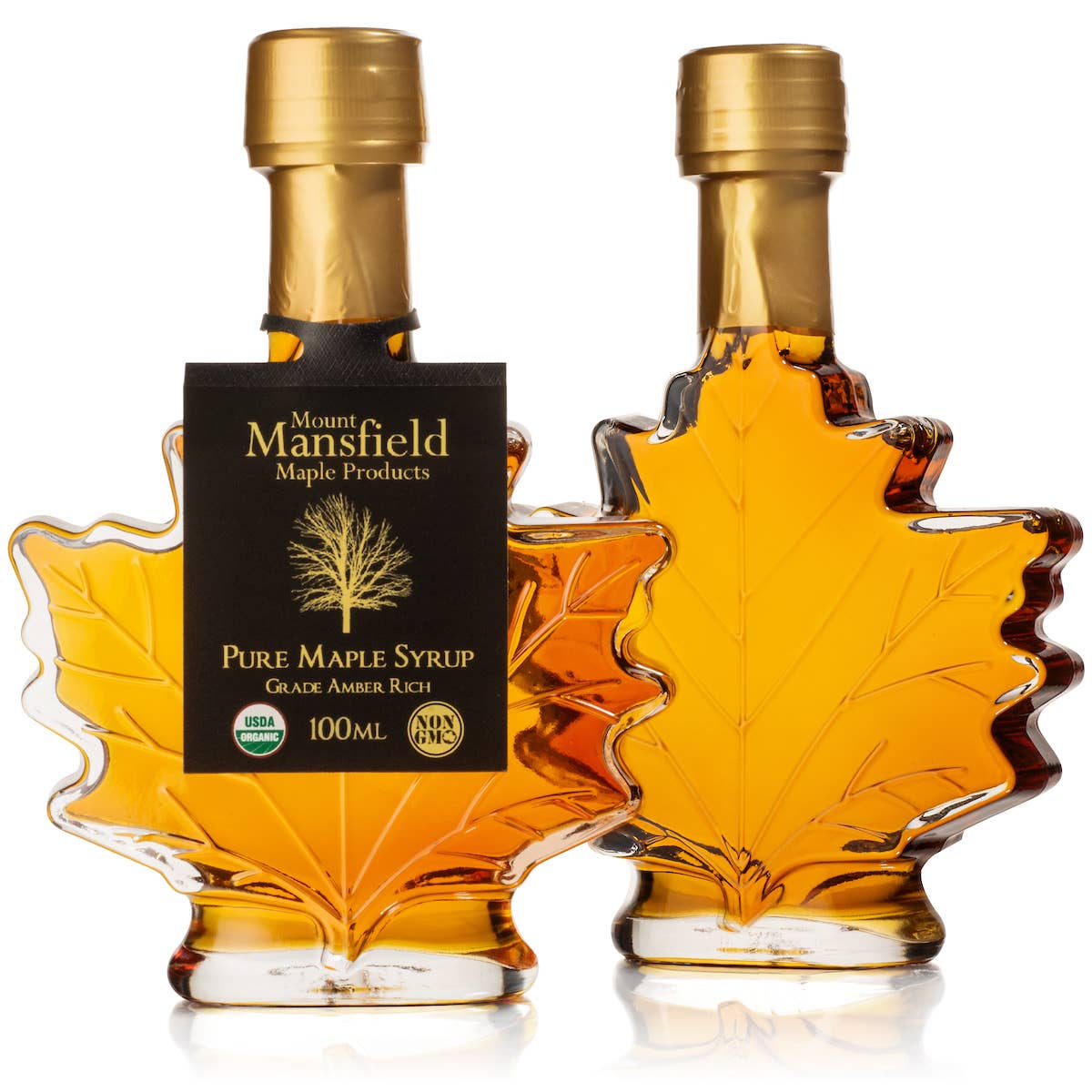 Mount Mansfield Maple Products - Wholesale Maple Syrup - 100ml Maple Leaf  Bottle Organic Pure Vermont Maple Syrup1