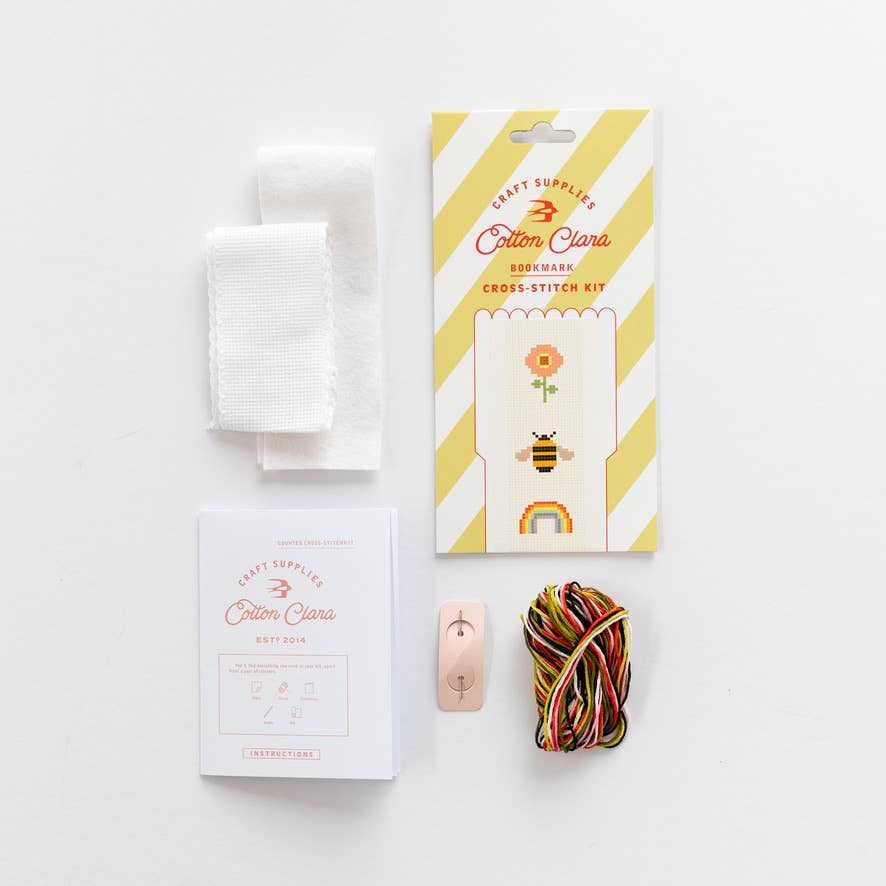 Cotton Clara Craft Kits & Supplies - Venta al por mayor Kit de manualidades - Kit de Punto de Cruz de Arcoíris de la Naturaleza para Marcador de Libros, Apto para Principiantes11